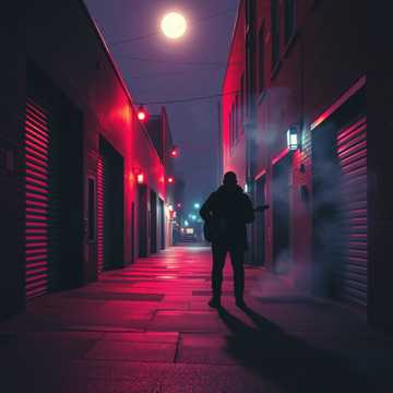 За гаражами